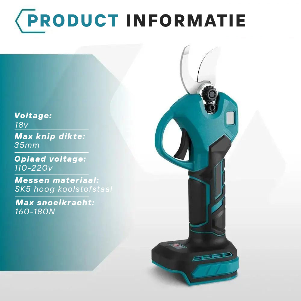 PowerStation Elektrische Snoeischaar met 1 Accu