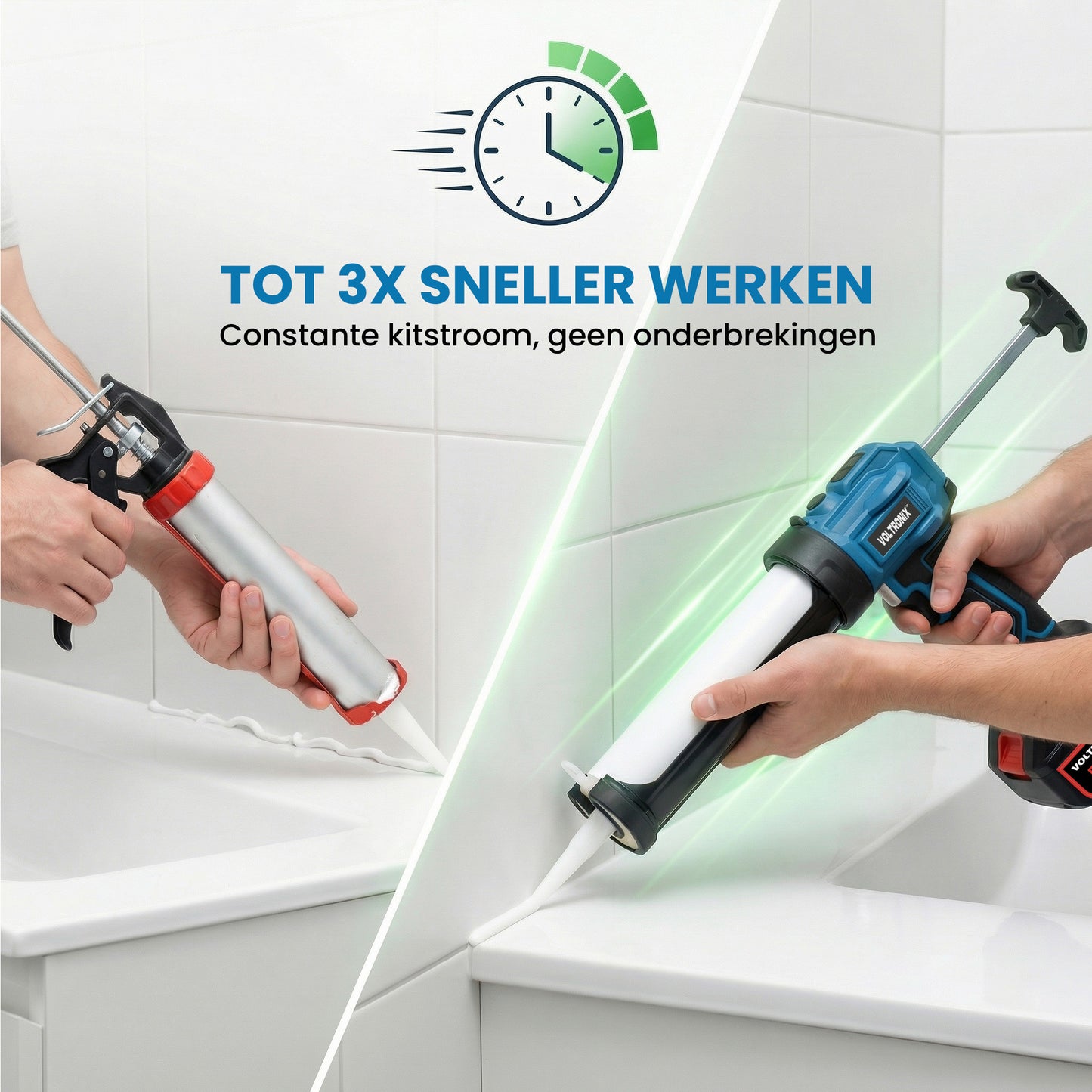 VOLTRONIX™ Elektrische Kitspuit
