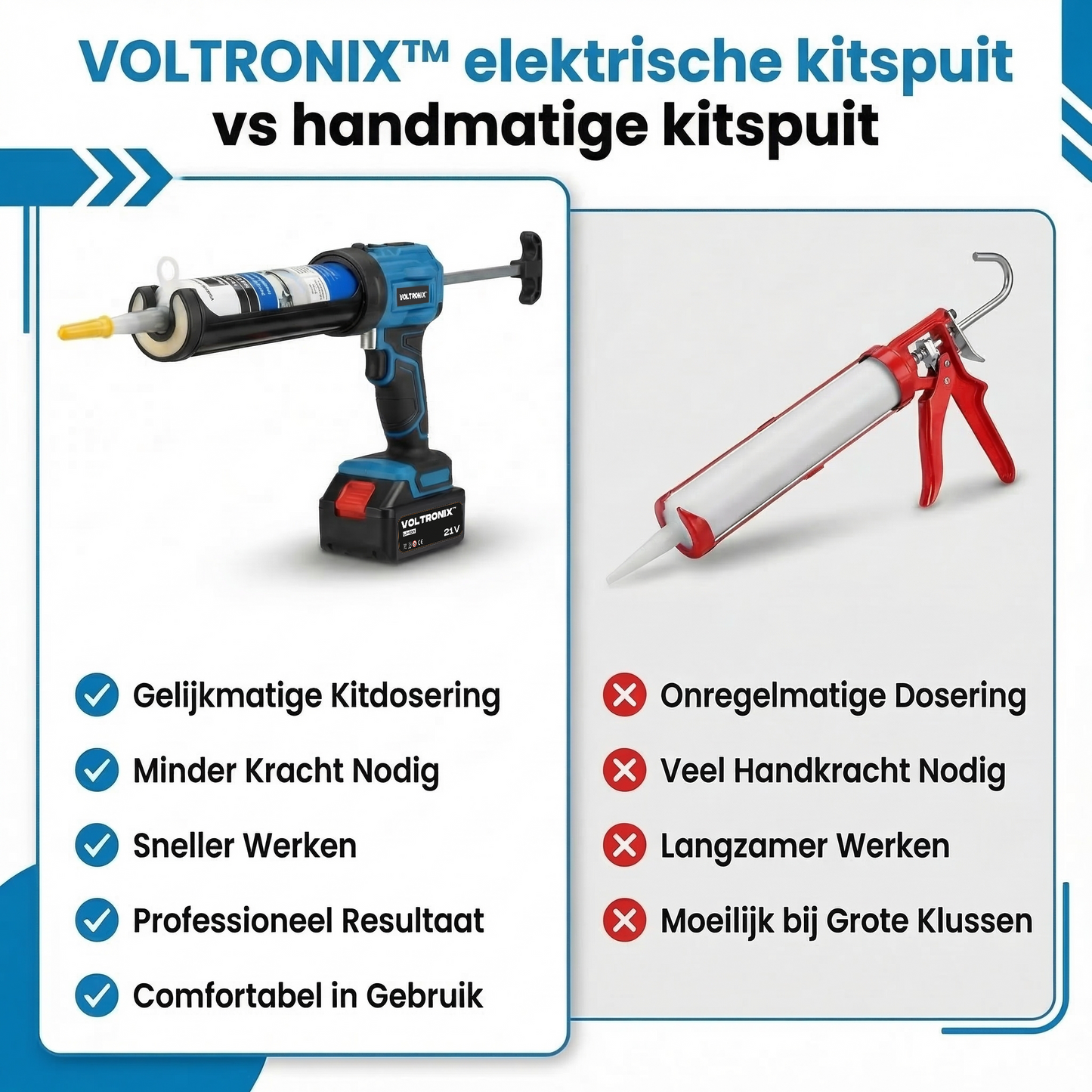 VOLTRONIX™ Elektrische Kitspuit